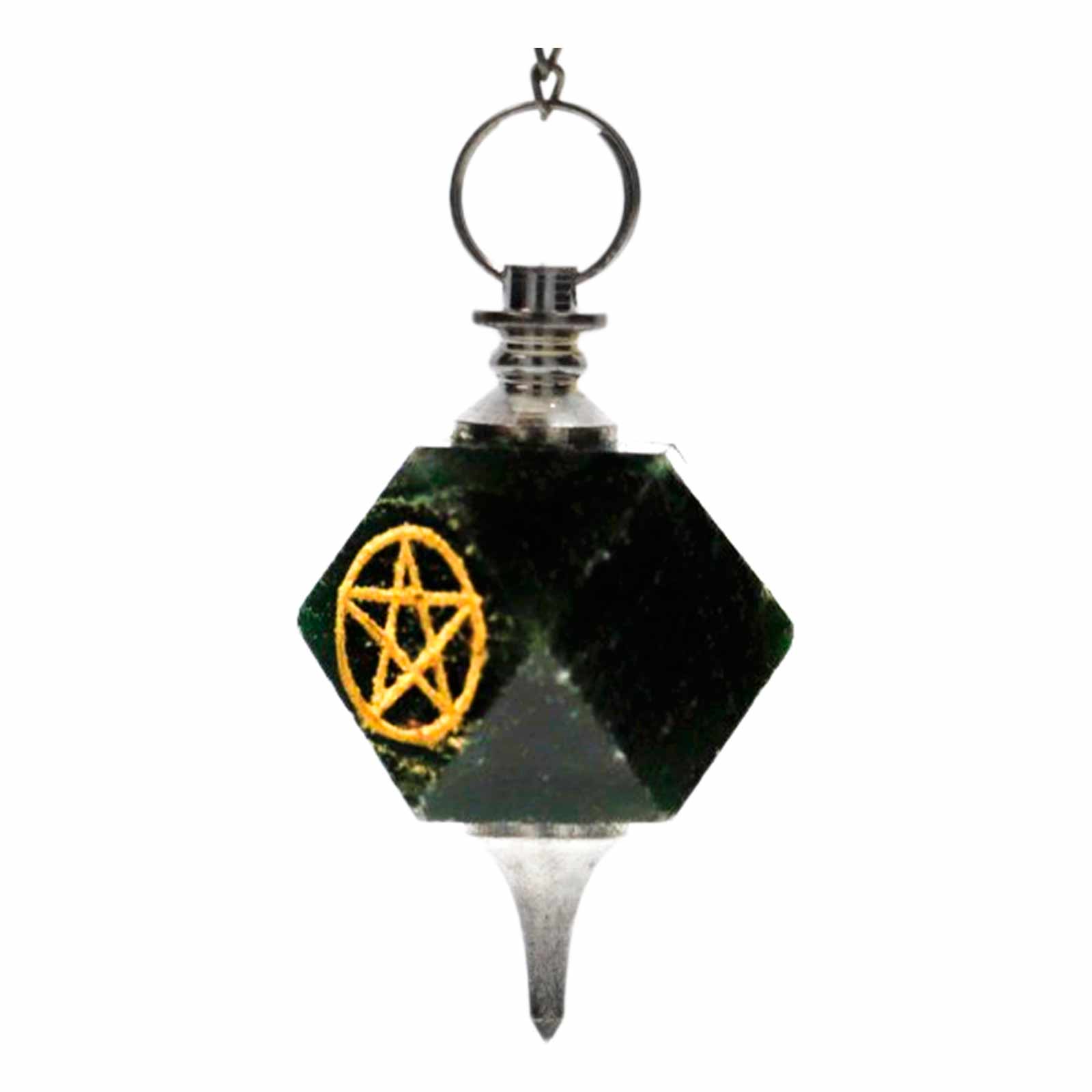 Kunst Und Magie Pentagramm Pendel Edelsteinpendel - Aventurin Radiästhesie Instrument