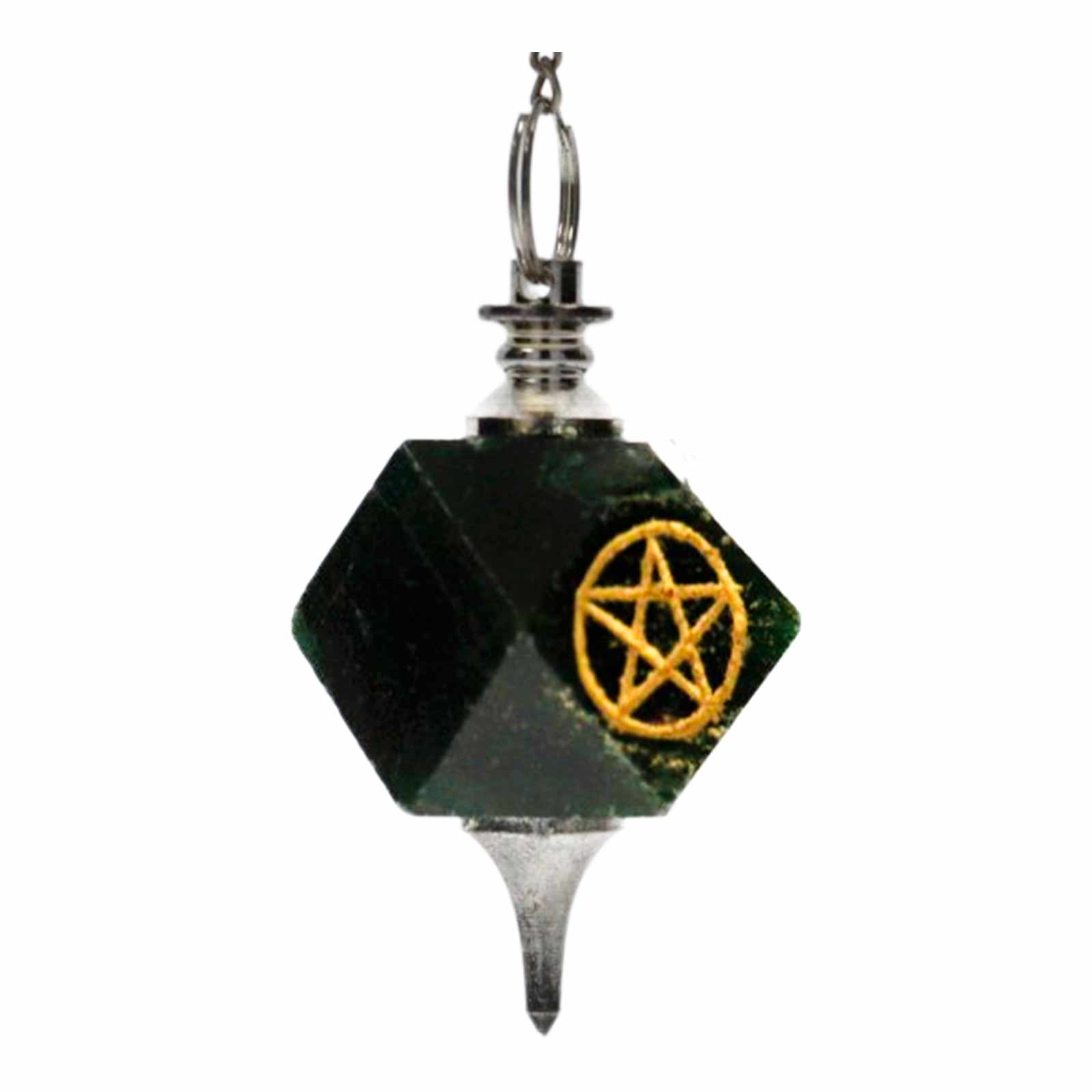 Kunst Und Magie Pentagramm Pendel Edelsteinpendel - Aventurin Radiästhesie Instrument