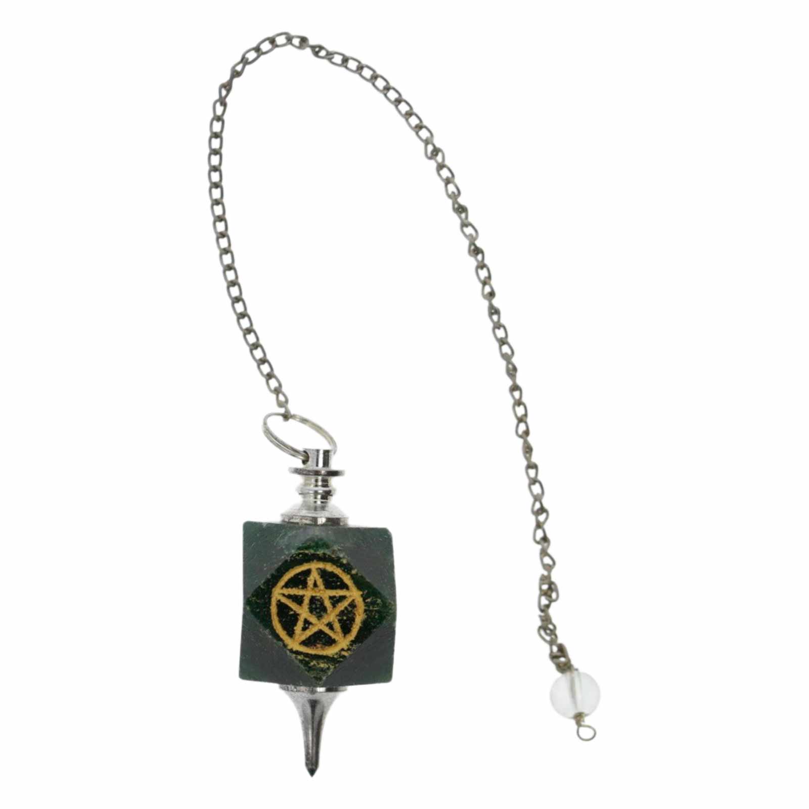 Kunst Und Magie Pentagramm Pendel Edelsteinpendel - Aventurin Radiästhesie Instrument