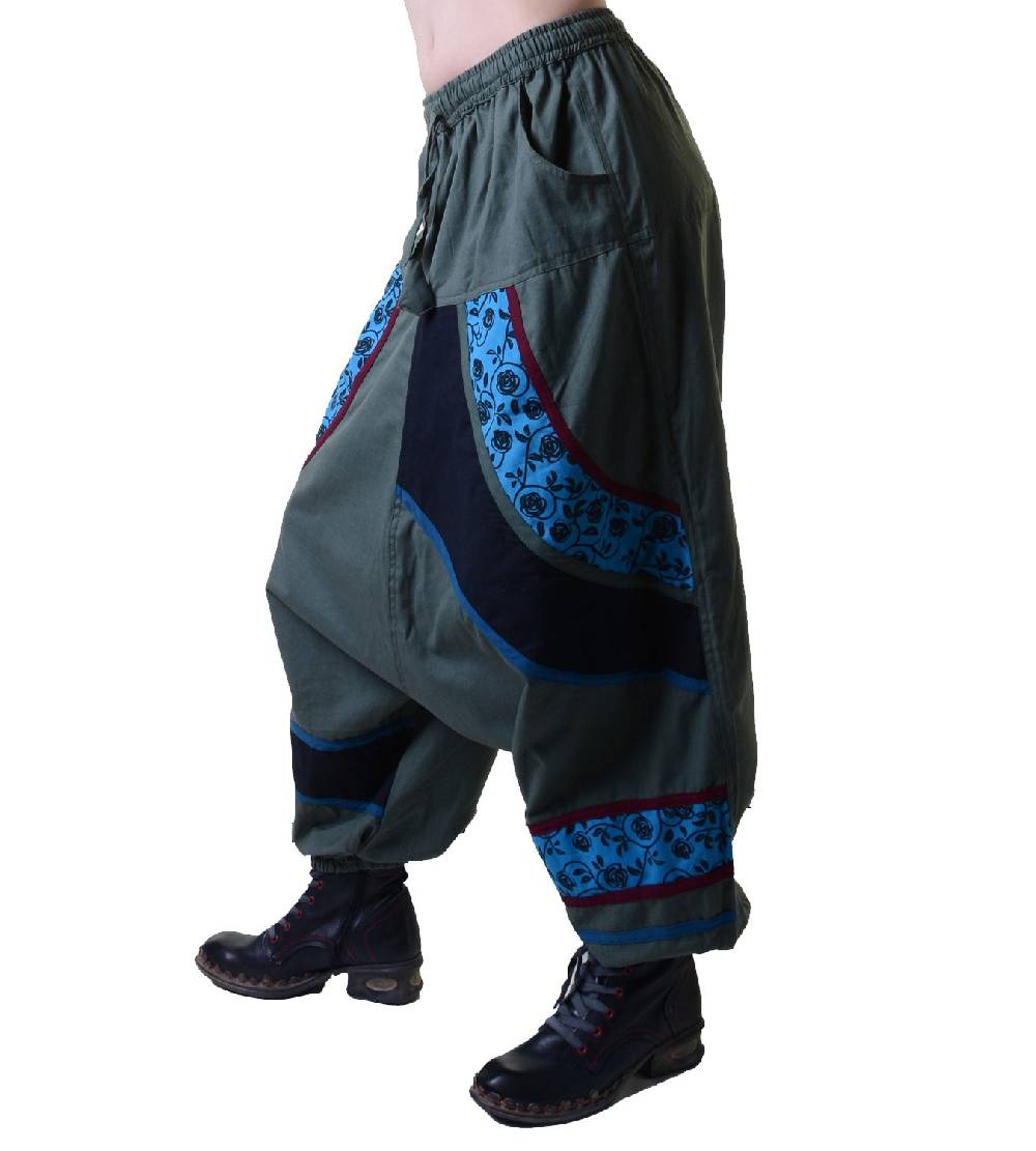 Kunst Und Magie Psy Sarouel Baggy Pants Hippie Hose Goa Baumwoll Haremshose Mehrfarbig