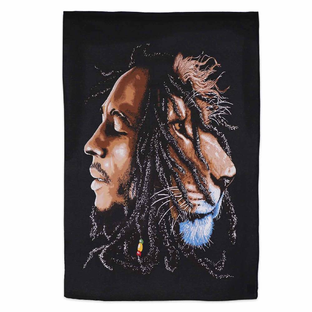 Kunst Und Magie Rasta Lion Of Zion Poster Wandbehang Psychedelic Dekotuch Ca. 110 X 70 Cm