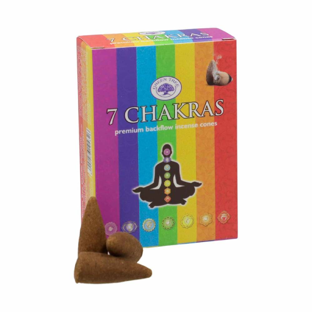 Kunst Und Magie Räucherkegel 7 Chakras Cones Dhoop Rückfluss Duftkegel Green Tree