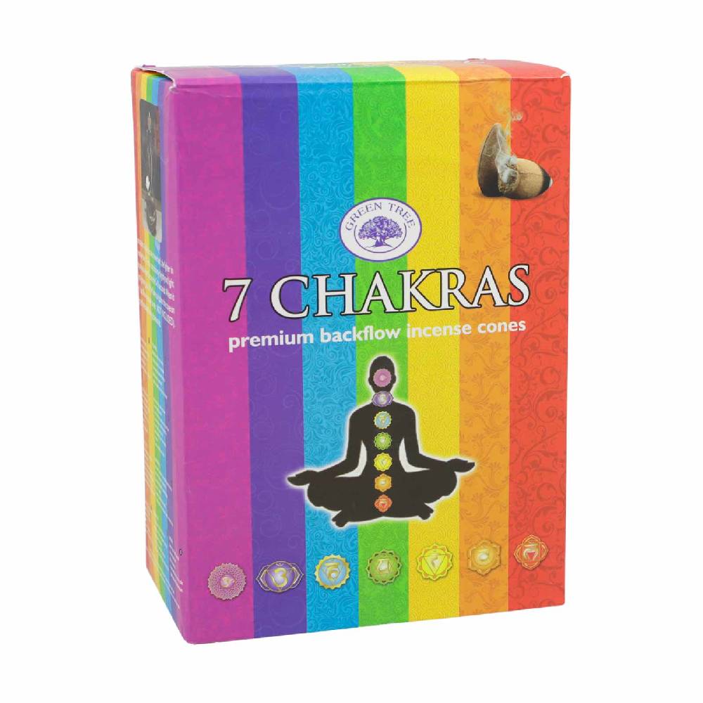 Kunst Und Magie Räucherkegel 7 Chakras Cones Dhoop Rückfluss Duftkegel Green Tree
