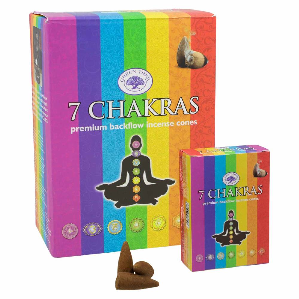 Kunst Und Magie Räucherkegel 7 Chakras Cones Dhoop Rückfluss Duftkegel Green Tree