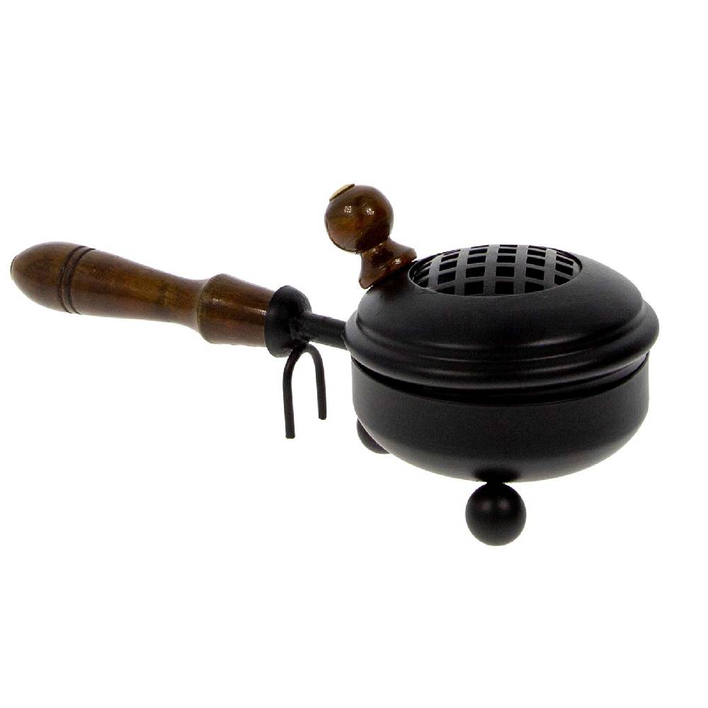 Kunst Und Magie Räucherpfanne Aus Metall In Schwarz Räuchergefäß Weihrauch-Aromatherapie-Brenner