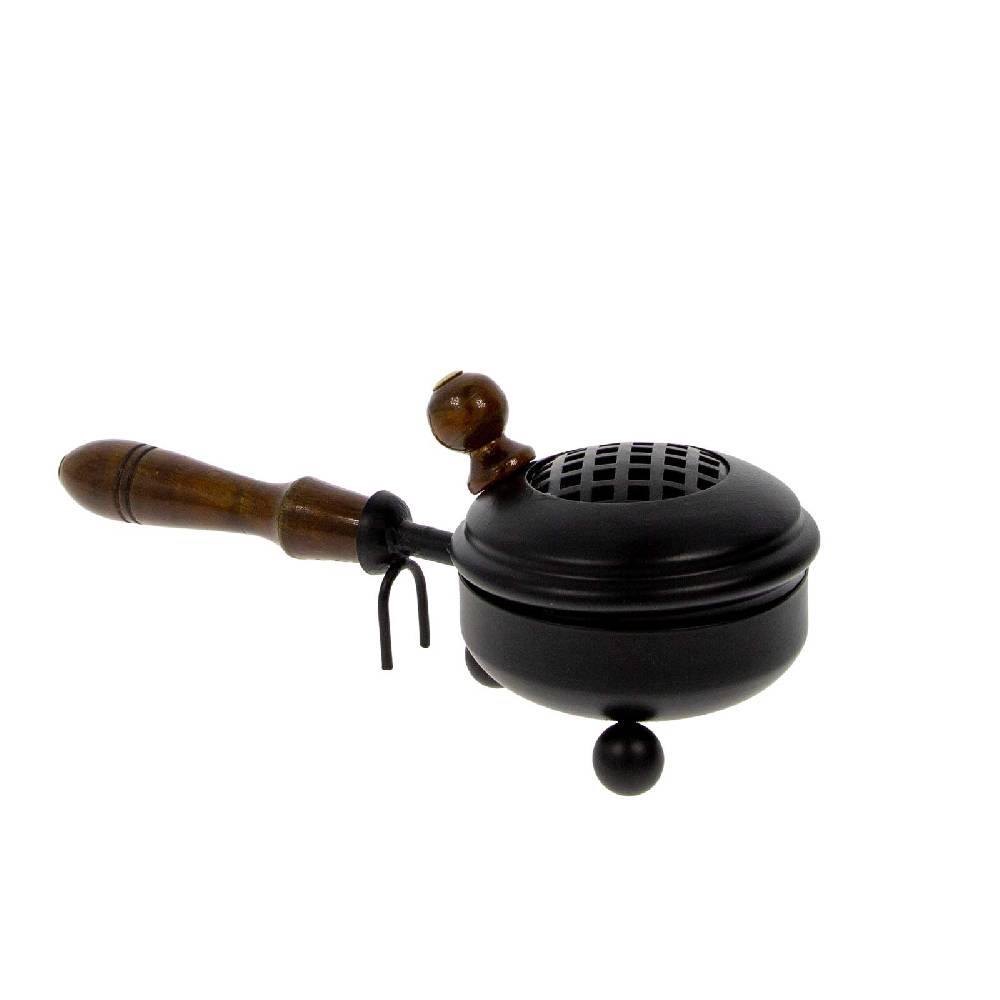 Kunst Und Magie Räucherpfanne Aus Metall In Schwarz Räuchergefäß Weihrauch-Aromatherapie-Brenner