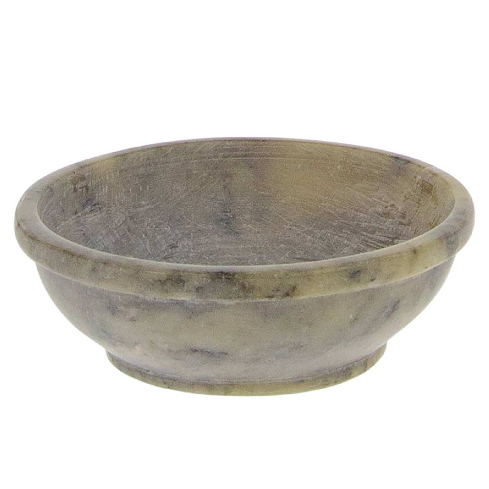 Kunst Und Magie Räucherschale Potpuri Schale Räuchergefäß Steinschale aus Speckstein 8cm