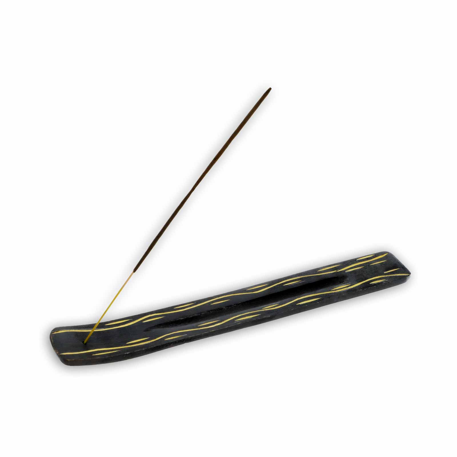 Kunst Und Magie Räucherstäbchenhalter aus Holz mit Schnitzerei