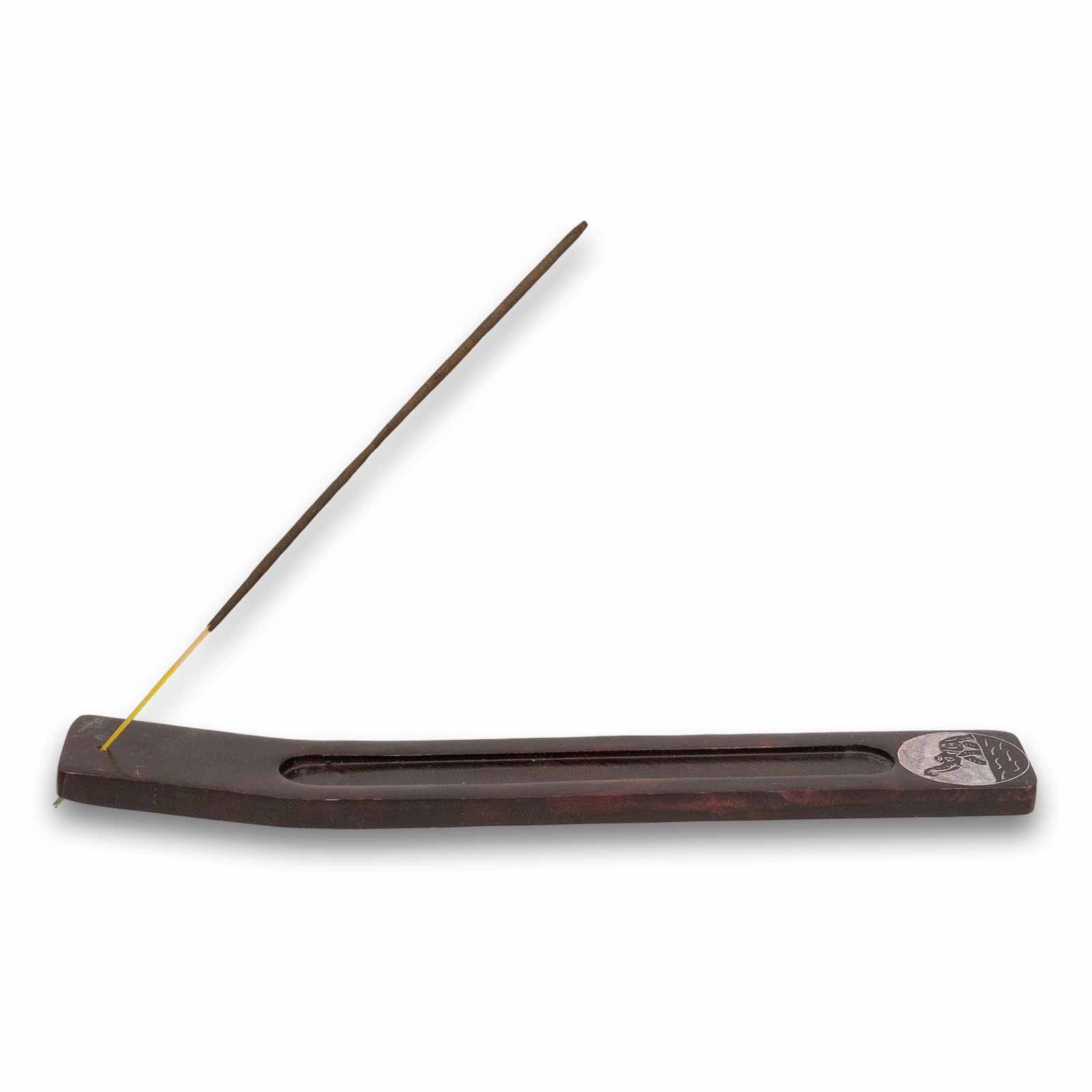 Kunst Und Magie Räucherstäbchenhalter Elefant Aus Speckstein Aus Mit Gravur Halter Maroon