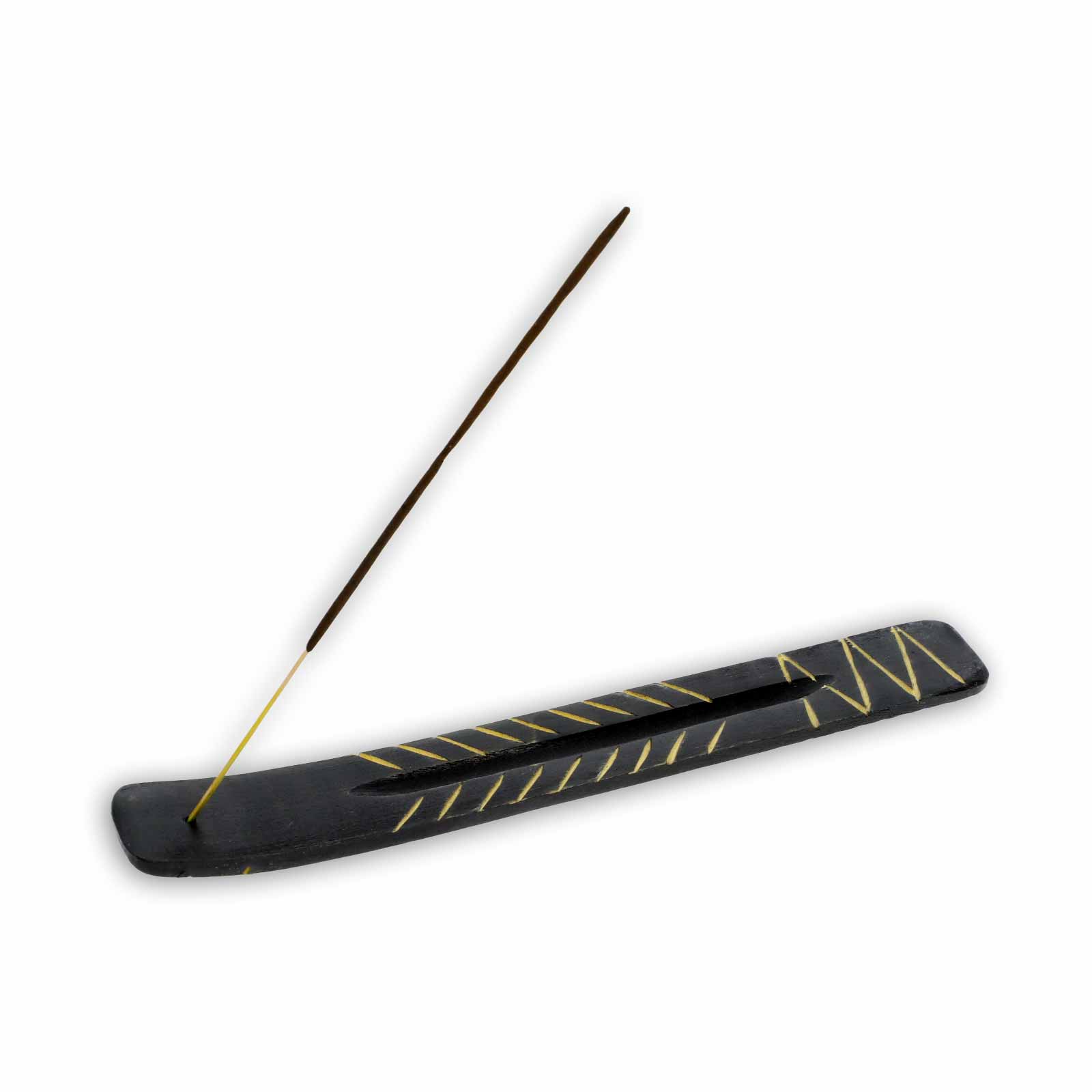 Kunst Und Magie Räucherstäbchenhalter Nigeria aus Holz mit Schnitzerei