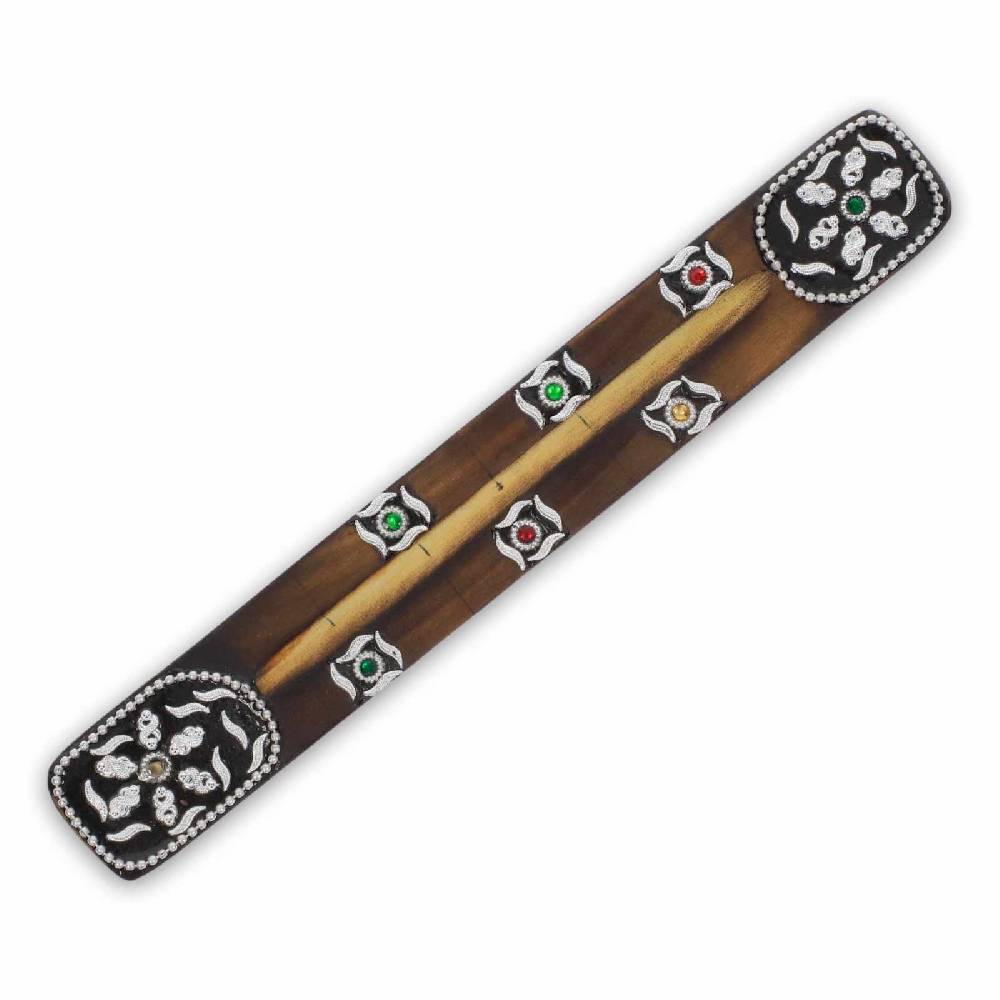 Kunst Und Magie Räucherstäbchenhalter Räucherschiffchen Mit Typisch Indischer Verzierung