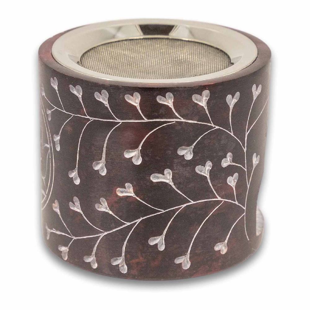 Kunst Und Magie Räucherstövchen Mit Sieb Räucherschale Duftlampe Schale Räuchergefäß 10cm Schwarz