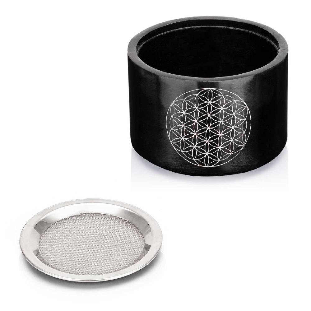 Kunst Und Magie Räucherstövchen Mit Sieb Räucherschale Räuchergefäß Speckstein 10cm Räucherlampe Weihrauchbrenner