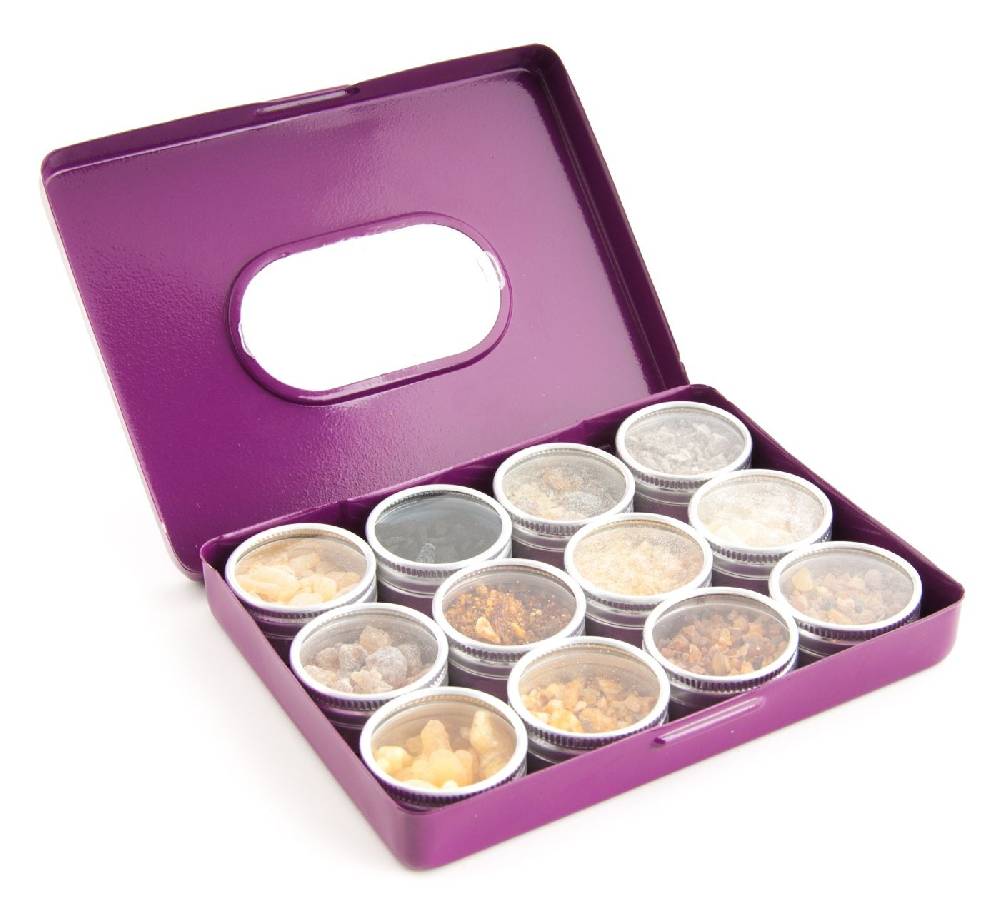Kunst Und Magie Reine Harze zum Räuchern Set mit 12 verschiedenen Harzen