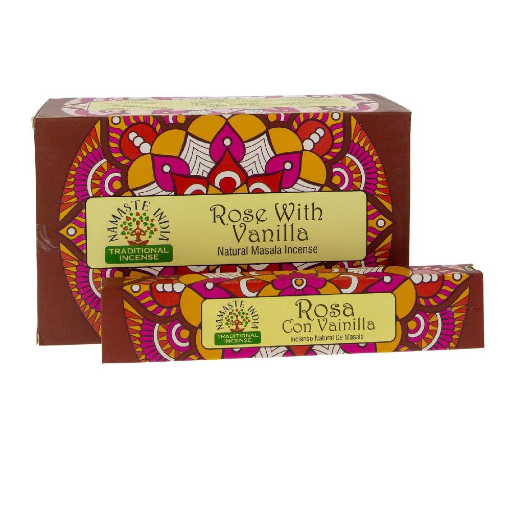 Kunst Und Magie Rose Mit Vanille Räucherstäbchen Namaste India