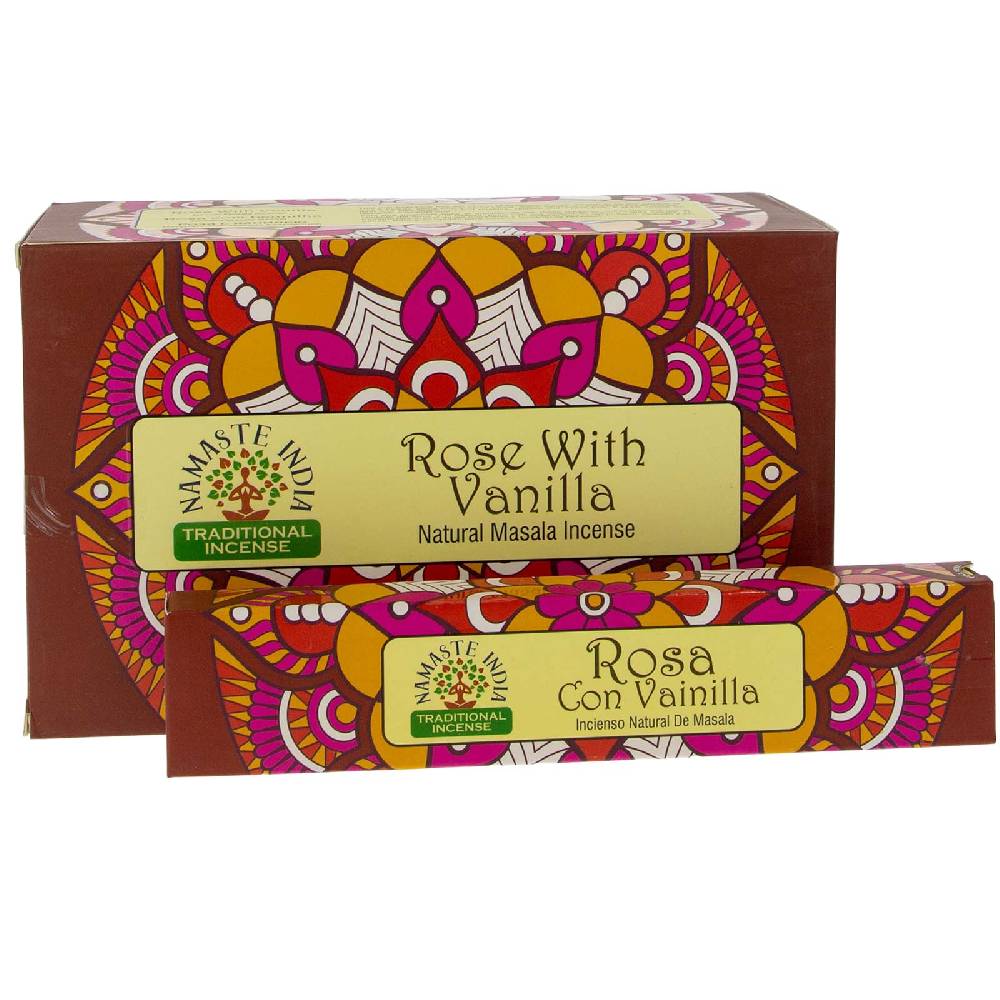 Kunst Und Magie Rose Mit Vanille Räucherstäbchen Namaste India
