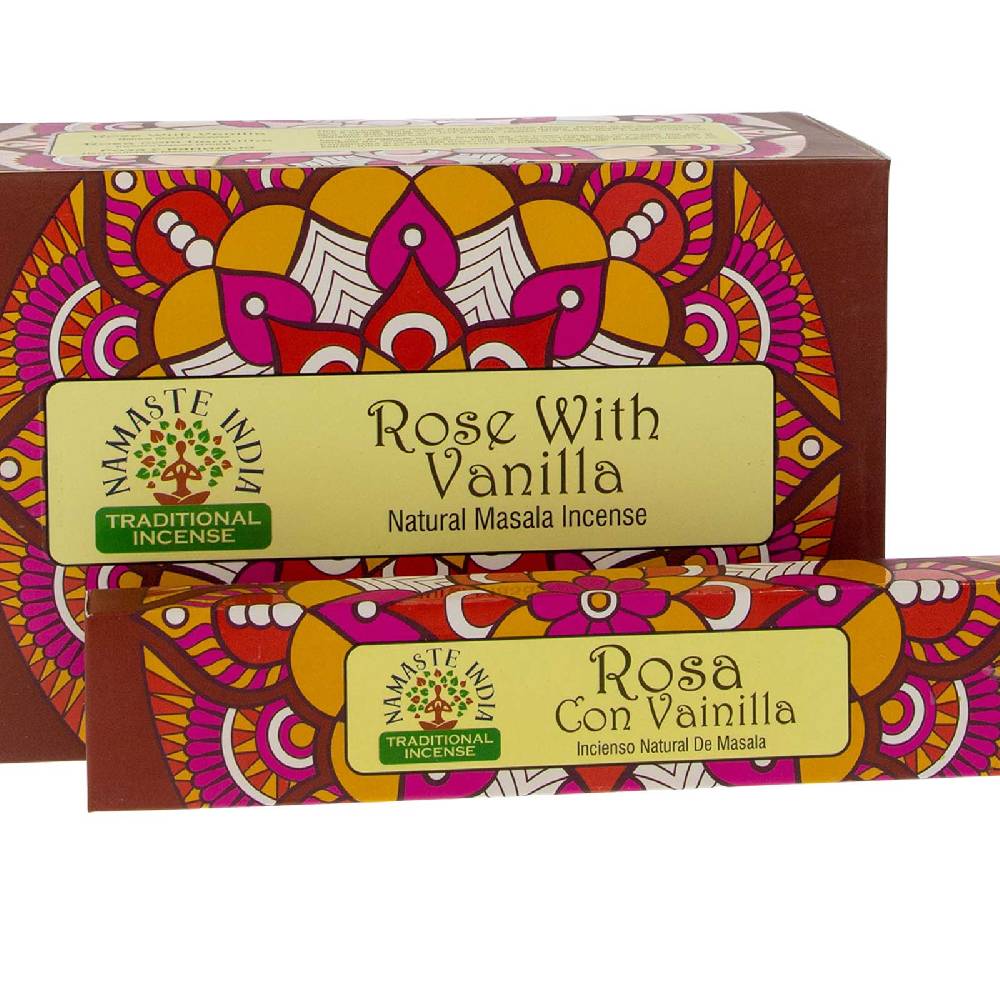 Kunst Und Magie Rose Mit Vanille Räucherstäbchen Namaste India