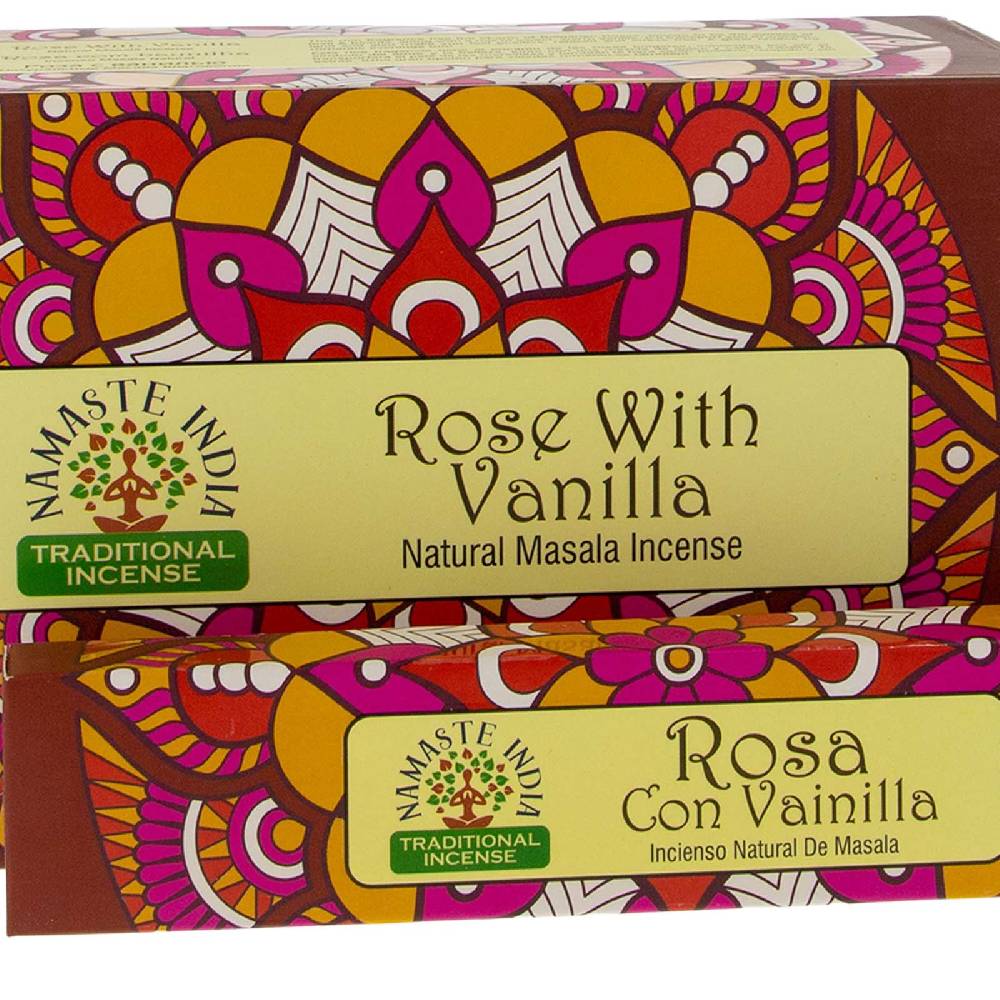 Kunst Und Magie Rose Mit Vanille Räucherstäbchen Namaste India