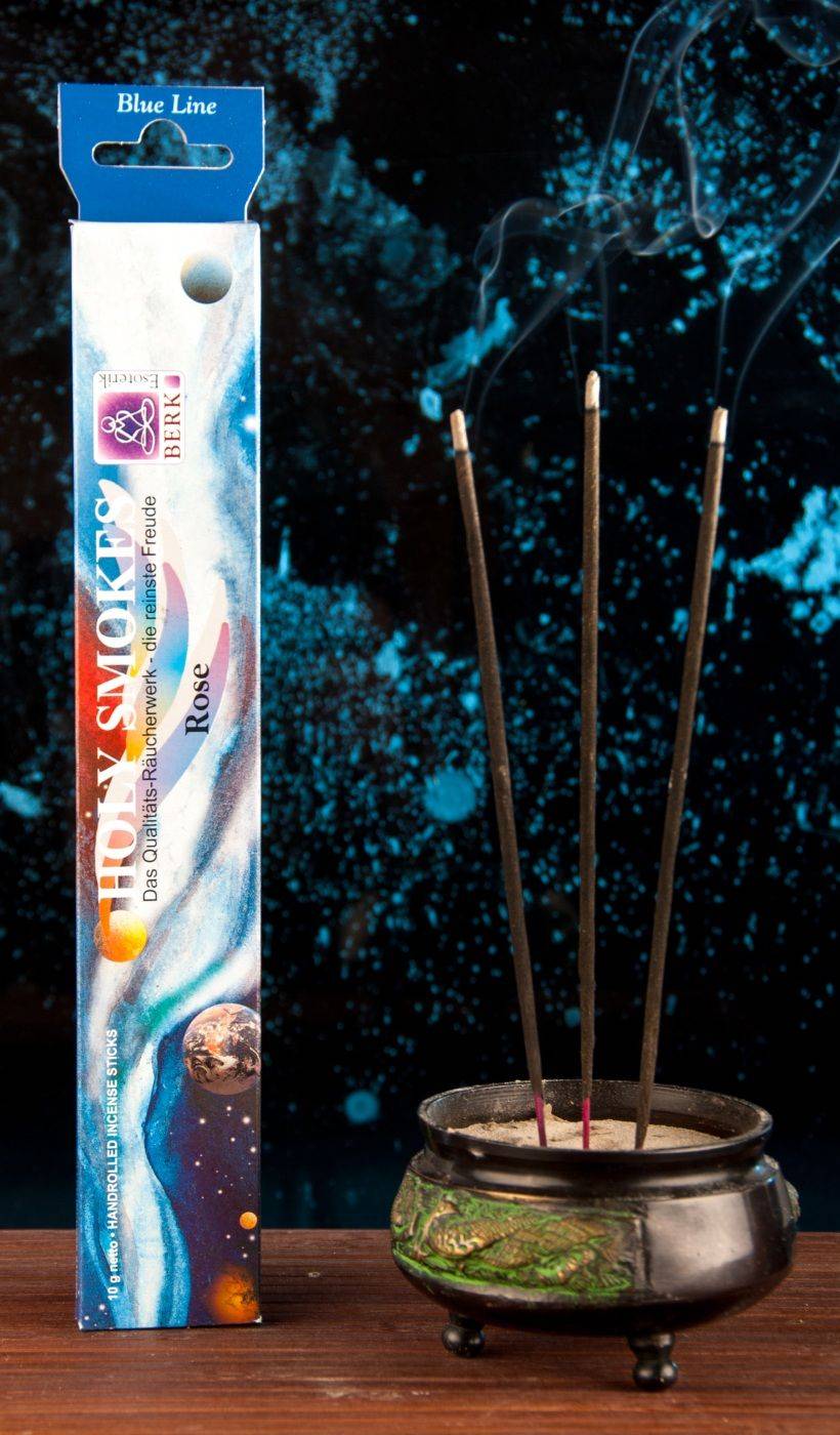 Kunst Und Magie Rose - Räucherstäbchen Duftstäbchen Blue Line Holy Smokes