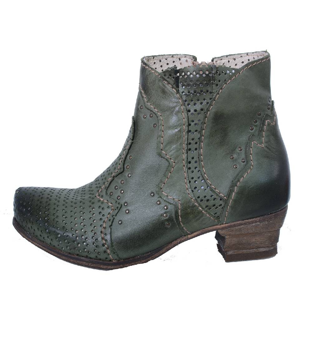 Kunst Und Magie Rovers Crust Costa Kiwi grüne Stiefefelette