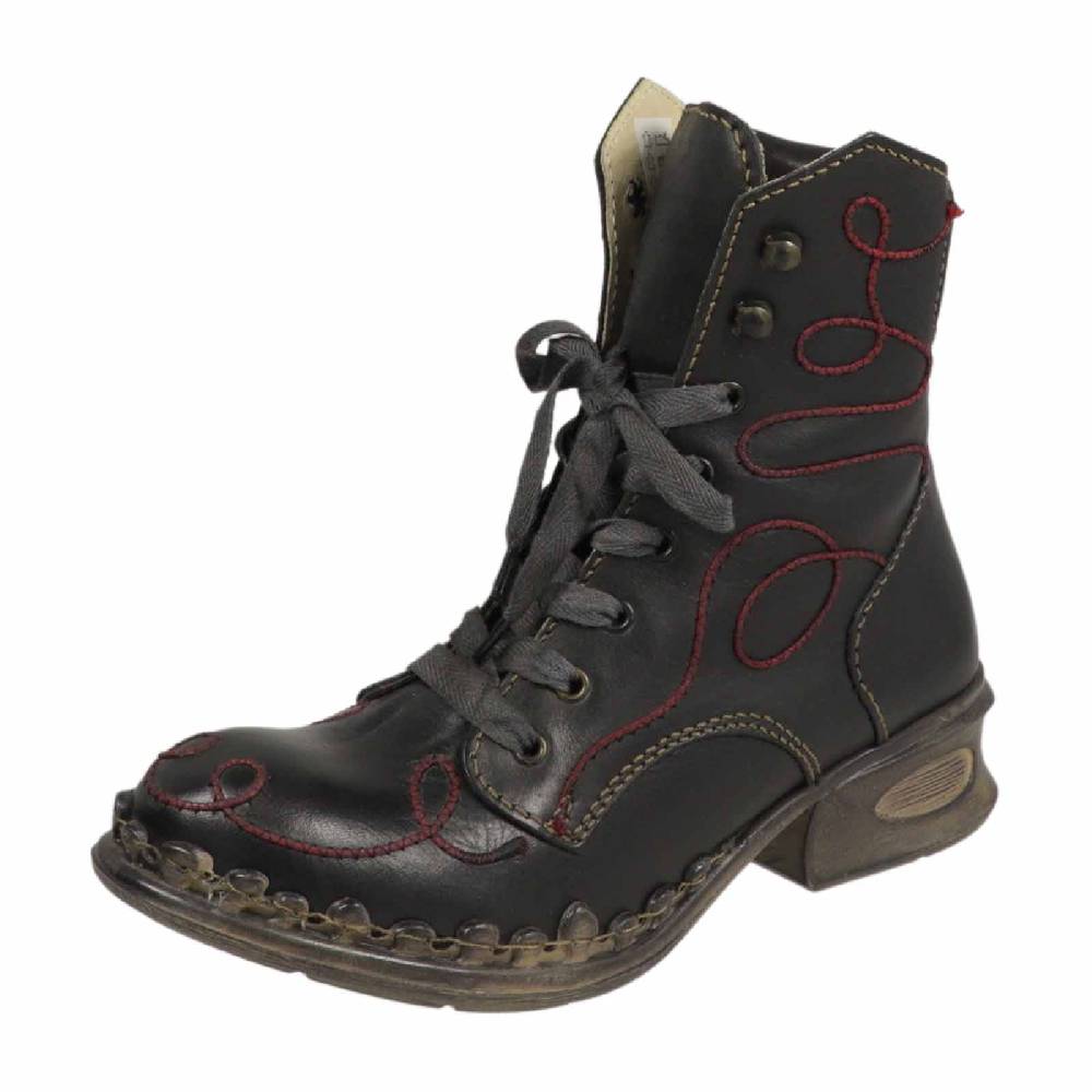 Kunst Und Magie Rovers Damenstiefel Crust Costa 42018 Schuhe Stiefelette Stiefel Boho Schwarz