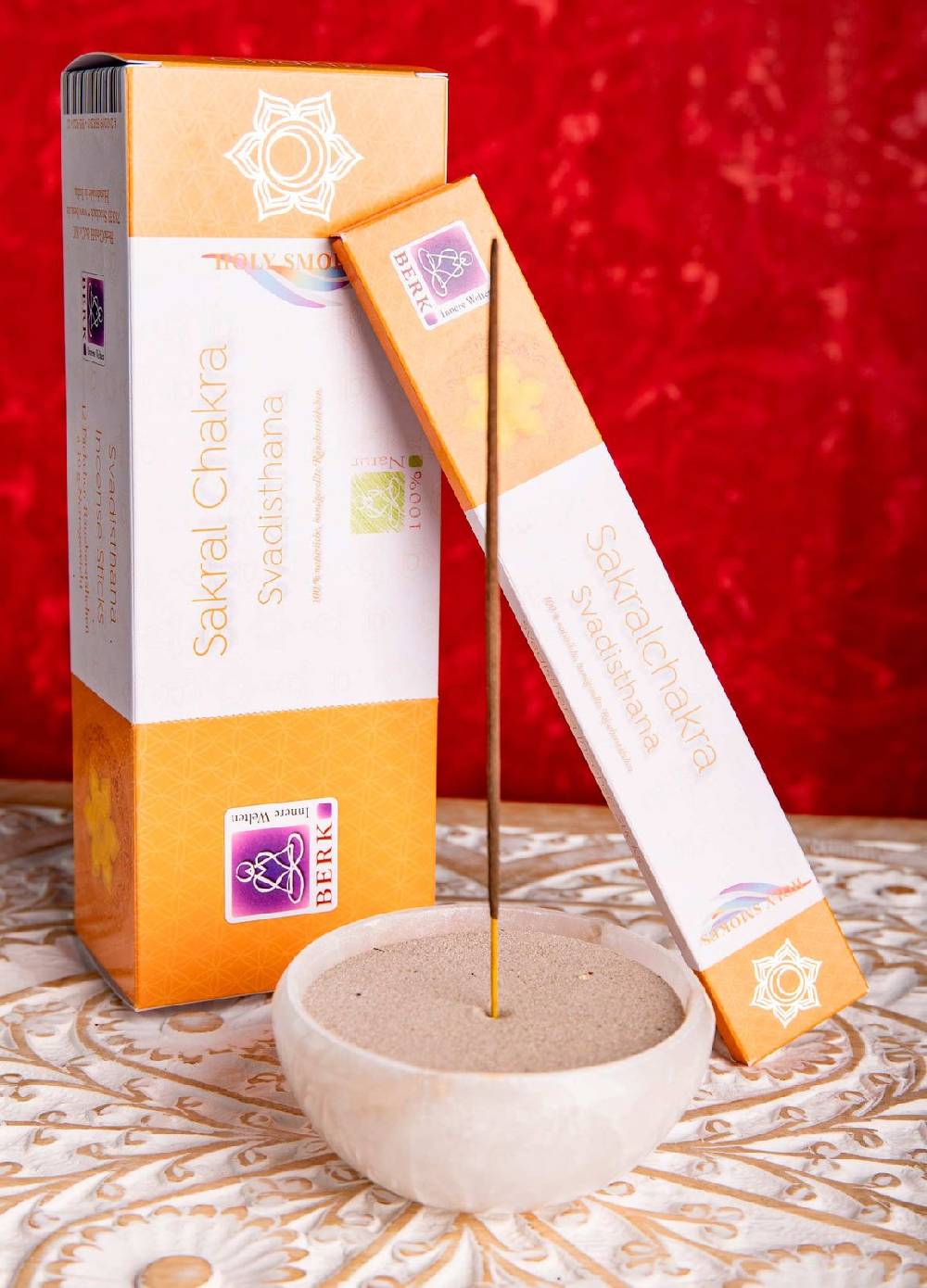 Kunst Und Magie Sakral-Chakra Svadisthana Räucherstäbchen - Holy Smokes Chakra Duftstäbchen