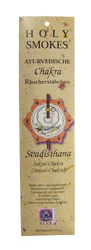 Kunst Und Magie Sakral-Chakra (Svadisthana) Räucherstäbchen - Holy Smokes Chakra Line Duftstäbchen