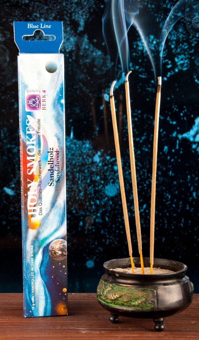 Kunst Und Magie Sandelholz -Holy Smokes Blue Line Räucherstäbchen Duftstäbchen