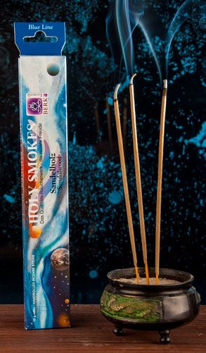 Kunst Und Magie Sandelholz -Holy Smokes Blue Line Räucherstäbchen Duftstäbchen