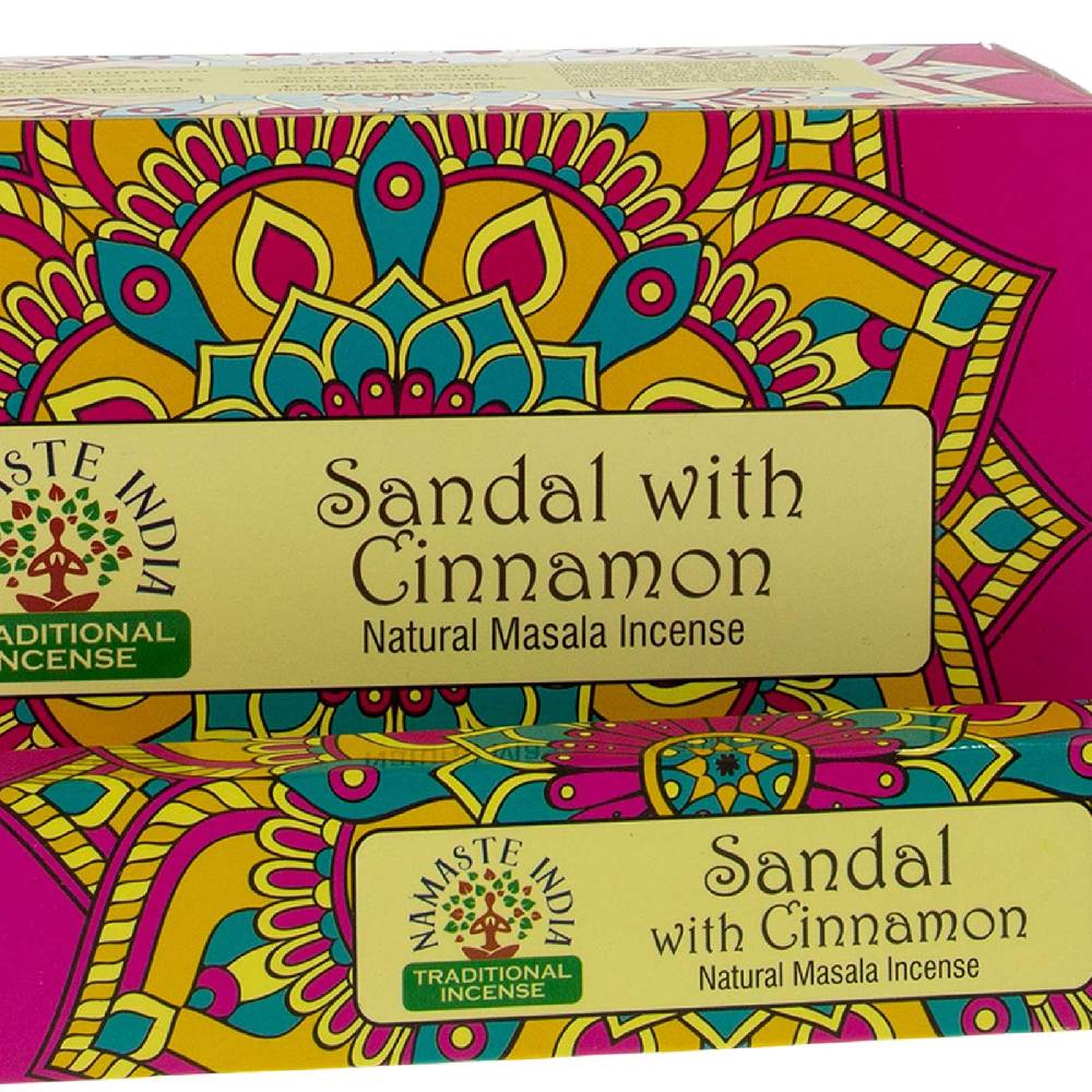 Kunst Und Magie Sandelholz Mit Zimt Räucherstäbchen Namaste India Sandalo With Cinnamon 12er Großpackung