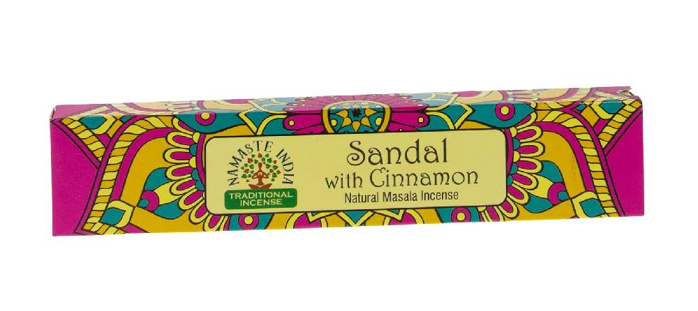 Kunst Und Magie Sandelholz Mit Zimt Räucherstäbchen Namaste India Sandalo With Cinnamon 12er Großpackung
