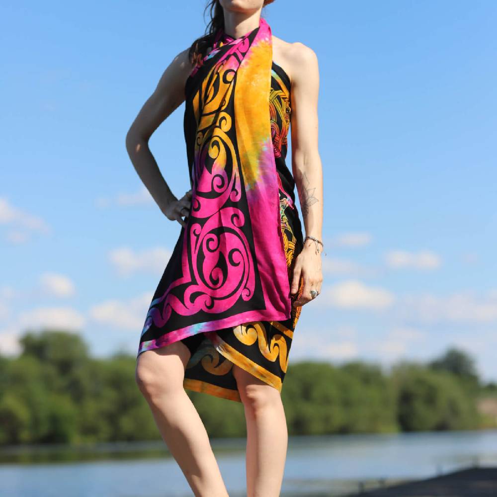 Kunst Und Magie Sarong Yogatuch Iggdrasil Weltenbaum Strandtuch Multifunktionstuch Dekotuch Tischdecke Wickelkleid