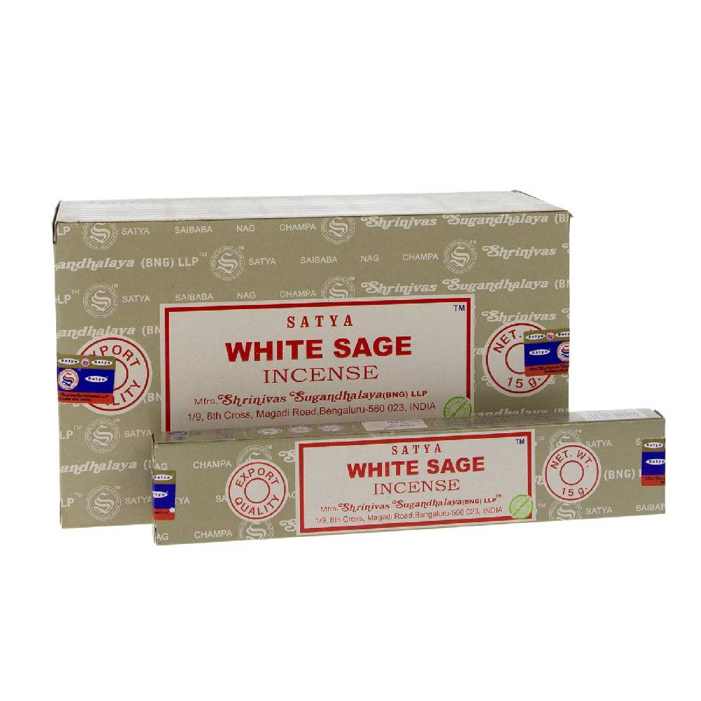 Kunst Und Magie Satya White Sage Räucherstäbchen Masala Agarbatti Räucherstäbchen 12er Großpackung