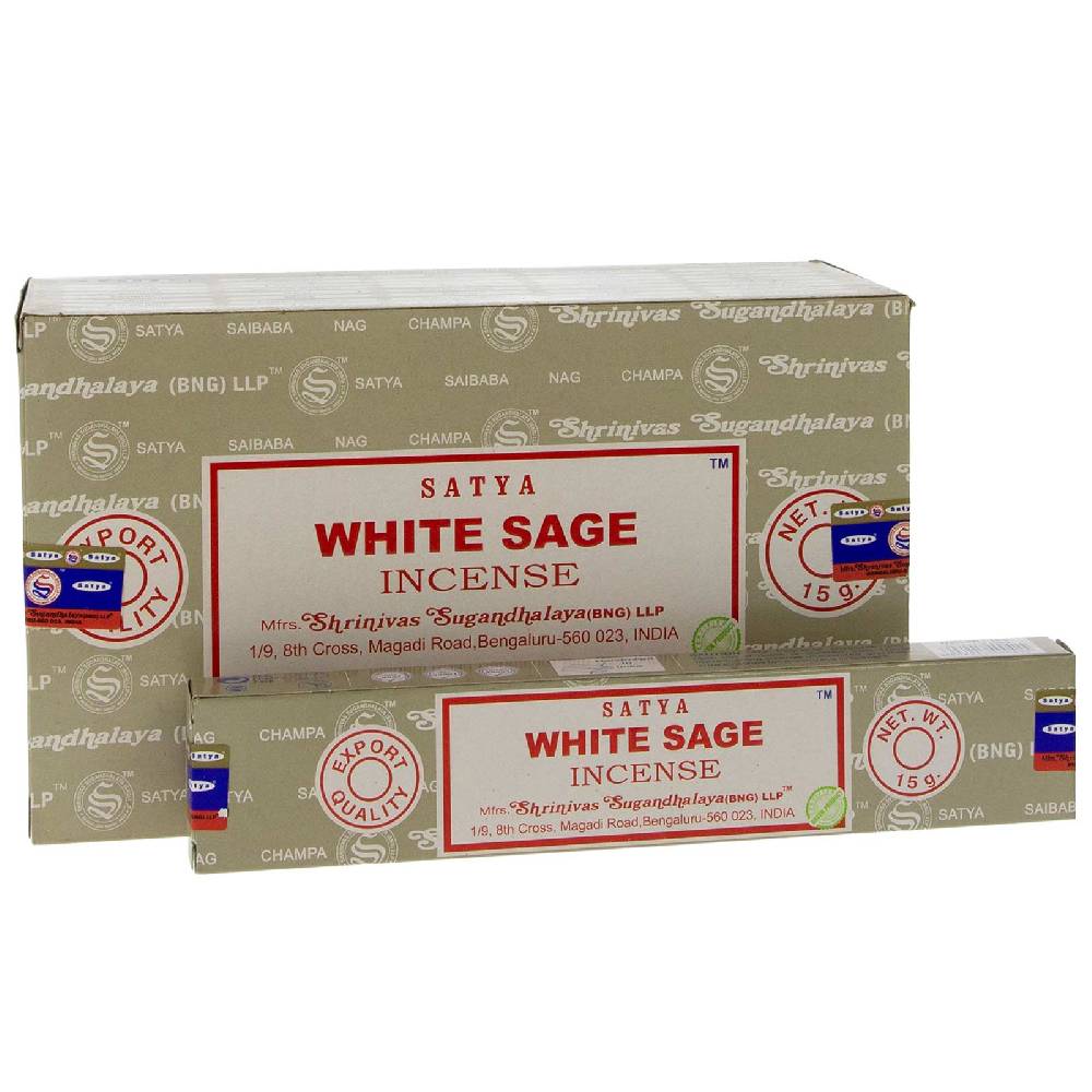 Kunst Und Magie Satya White Sage Räucherstäbchen Masala Agarbatti Räucherstäbchen 12er Großpackung
