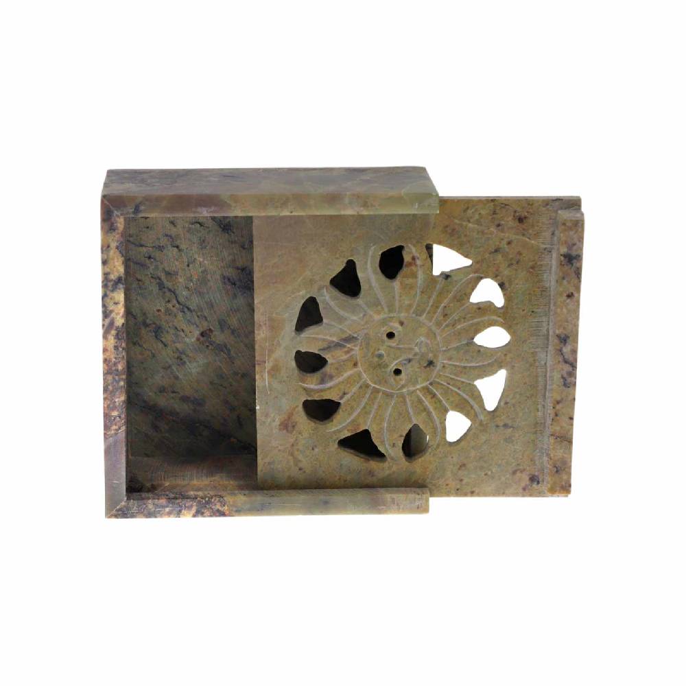 Kunst Und Magie Schatulle Dose Aufbewahrungsbox Für Räucherkegel Räucherstäbchenhalter Speckstein Box