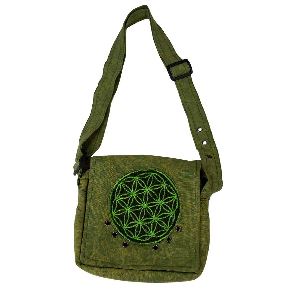 Kunst Und Magie Schultertasche Hippie Umhängetasche Handtasche Goa Tasche Mit Schulterriemen Damen Herren Lebensblume