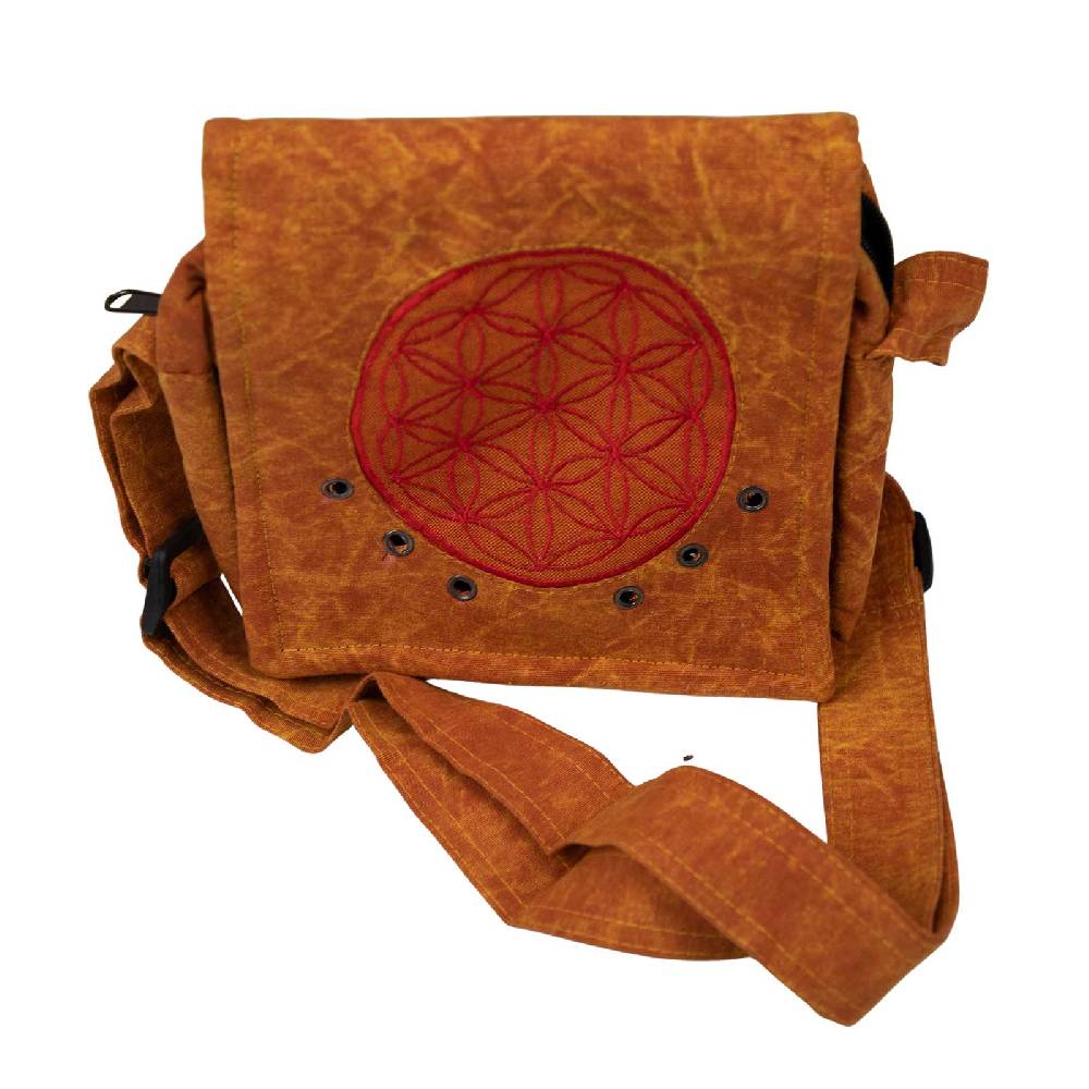 Kunst Und Magie Schultertasche Hippie Umhängetasche Handtasche Goa Tasche Mit Schulterriemen Damen Herren Lebensblume