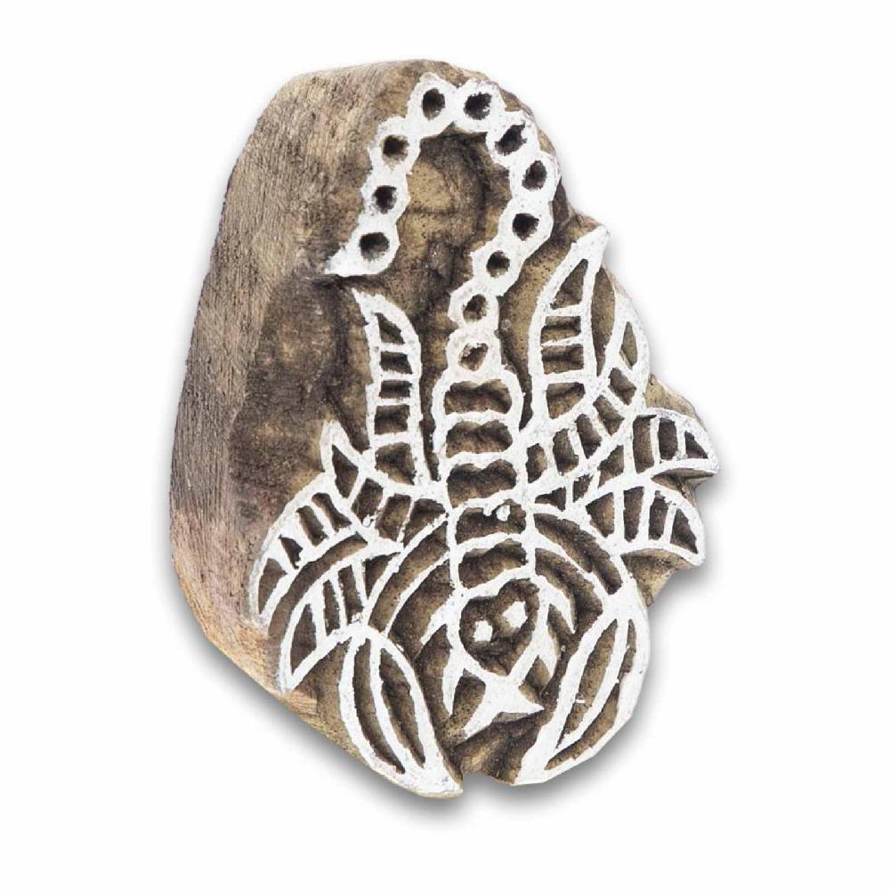 Kunst Und Magie Skorpion Holzstempel Textilstempel Mehndi Block Stempel Henna Tattoo Blockprint Indien Ca 7cm