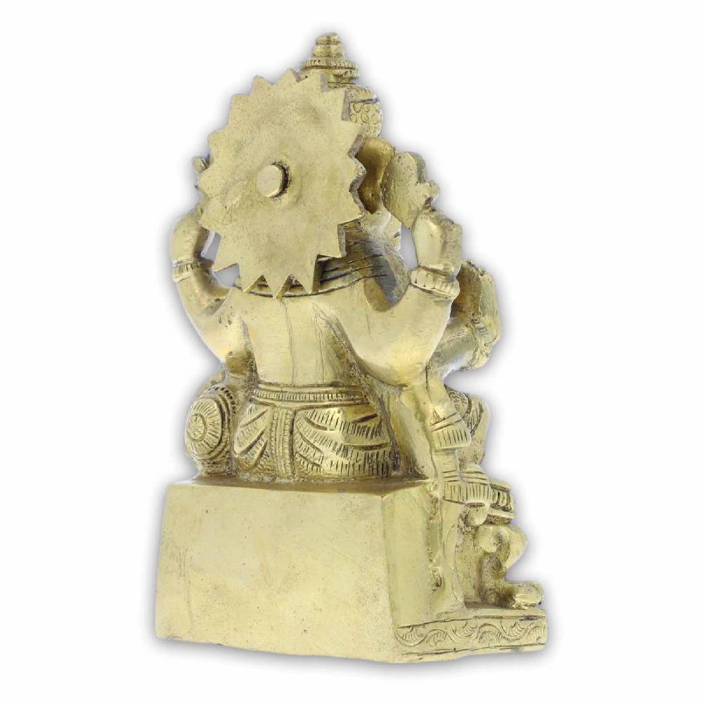 Kunst Und Magie Skulptur Hindu Gott Ganesha Messing Elefantengott Figur 14cm