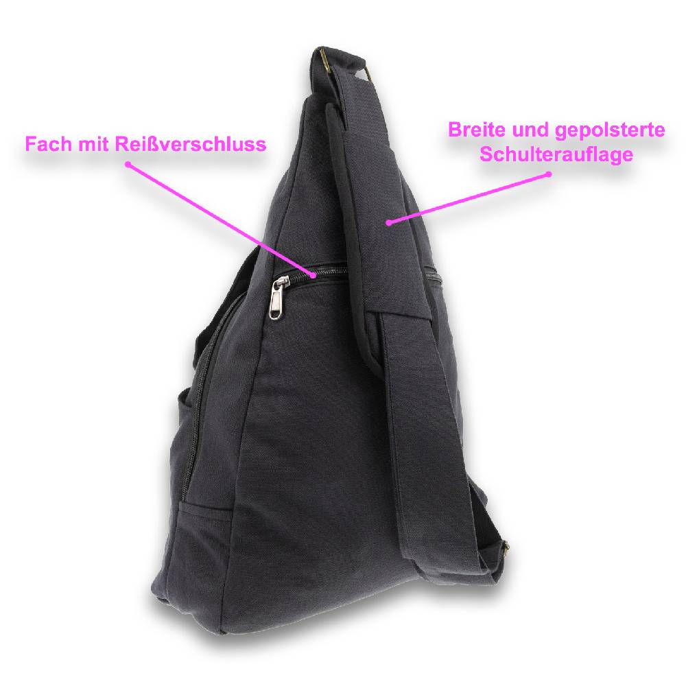 Kunst Und Magie Sling Bag Hippie Goa Bodybag Schultertasche Flower Crossbody Messenger Rucksack L