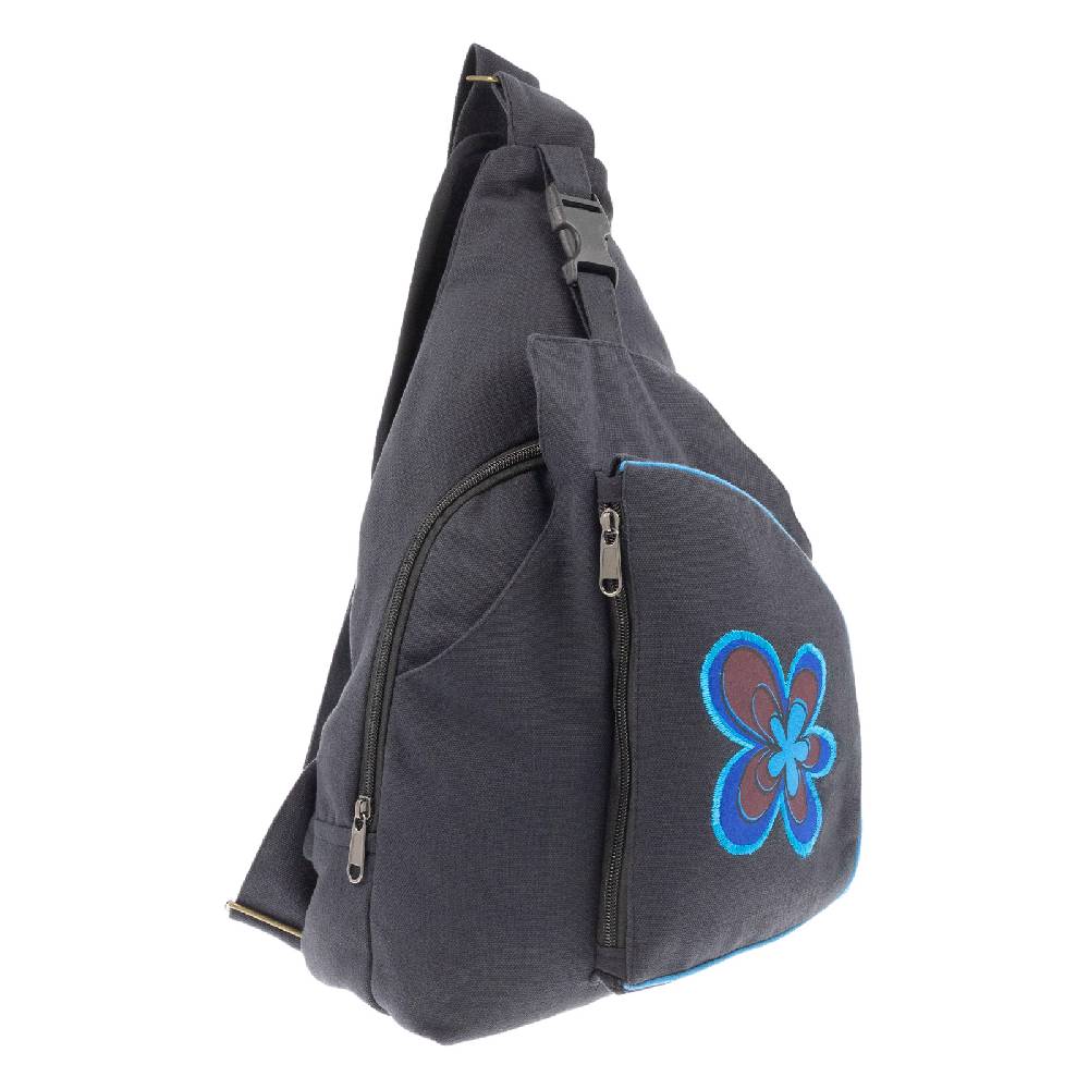 Kunst Und Magie Sling Bag Hippie Goa Bodybag Schultertasche Flower Crossbody Messenger Rucksack L