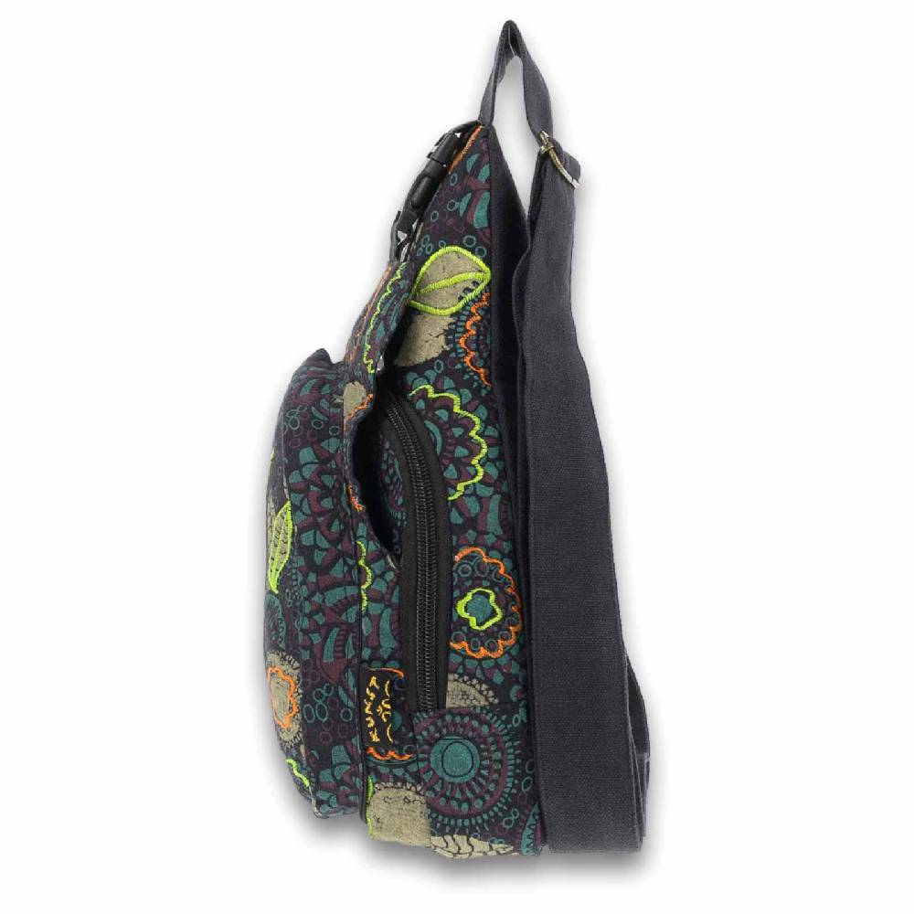 Kunst Und Magie Slingbag Brusttasche Hippie Goa Bodybag Schultertasche Rucksack Bunt S