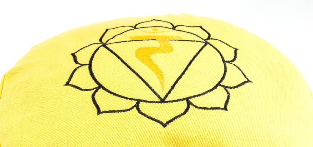 Kunst Und Magie Solarplexuschakra Meditationskissen Mit Buchweizen Gefüllt 36 X 15 Cm Yoga Berk Balance Chakra