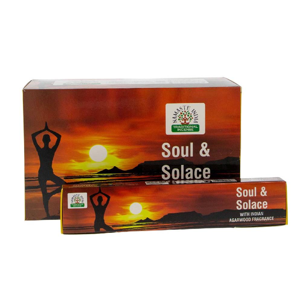 Kunst Und Magie Soul & Solace Agarholz Räucherstäbchen Namaste India 12er Großpackung