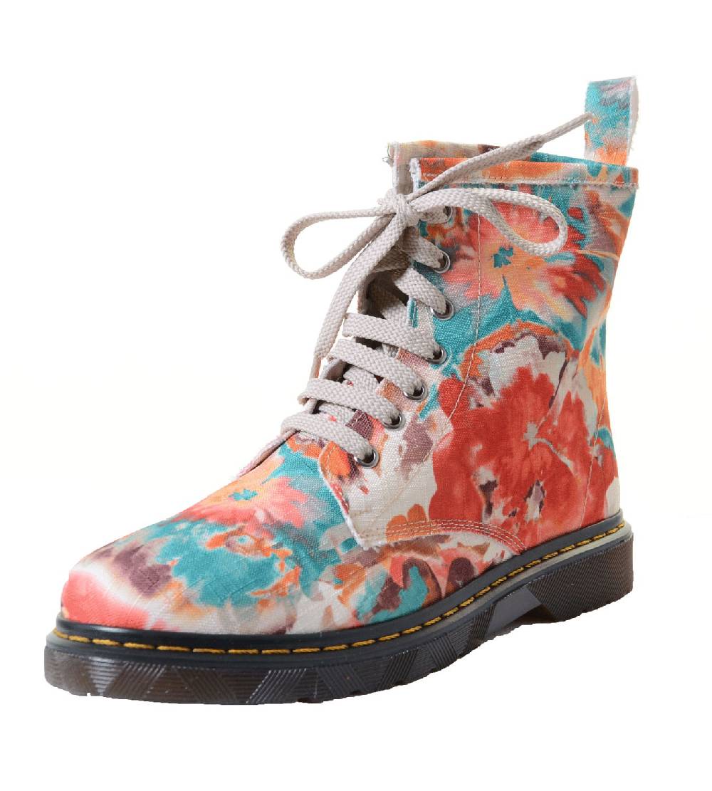 Kunst Und Magie Stiefelette Ferrini Torino Flower Vers.08