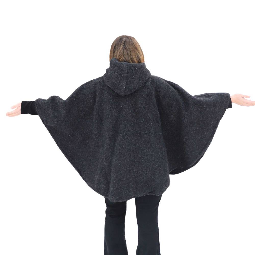 Kunst Und Magie Strick Poncho Mit Kapuze Umhang Cape Strickjacke Wolle Jacke Mit Kapuze Winter Mantel