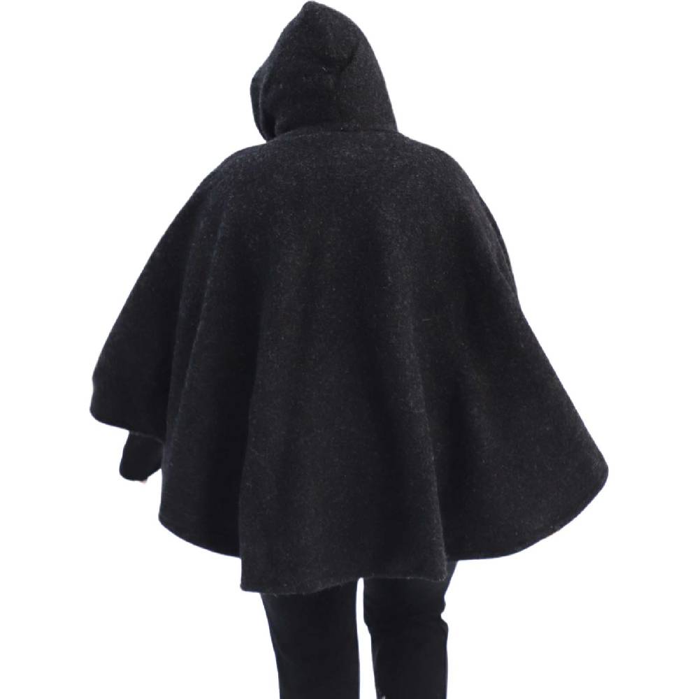 Kunst Und Magie Strick Poncho Mit Kapuze Umhang Cape Strickjacke Wolle Jacke Mit Kapuze Winter Mantel