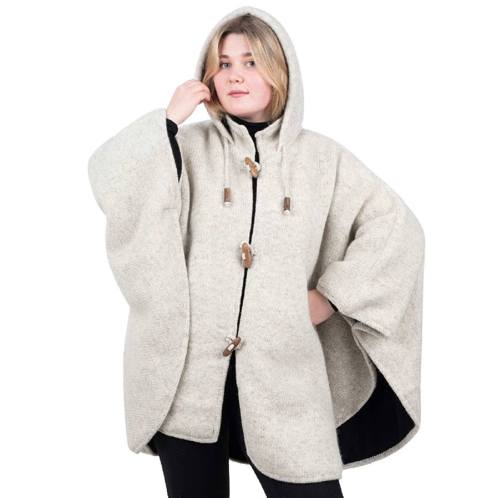Kunst Und Magie Strick Poncho Mit Kapuze Umhang Cape Strickjacke Wolle Jacke Mit Kapuze Winter Mantel