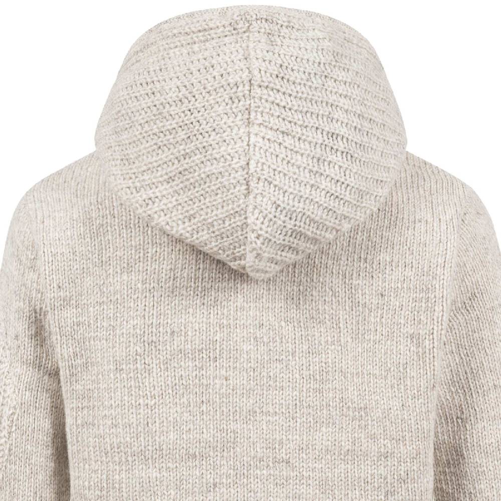 Kunst Und Magie Strickjacke Schurwolle Klassich Nordisch Wolle Jacke Mit Kapuze Kragen Futter Unisex