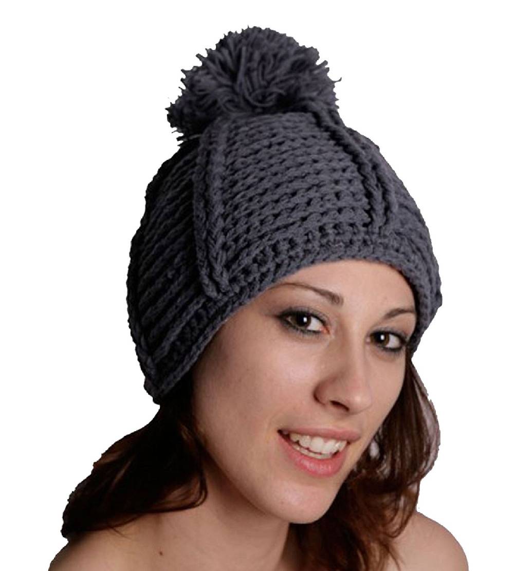 Kunst Und Magie Strickmütze Aus Wolle Mit Fleecefutter In Grau